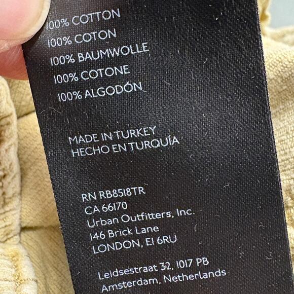 URBAN OUTFITTERS BDG Corduroy Khakis Y2K Cargo Jeans Size Small Tan Brown - Picture 10 of 14